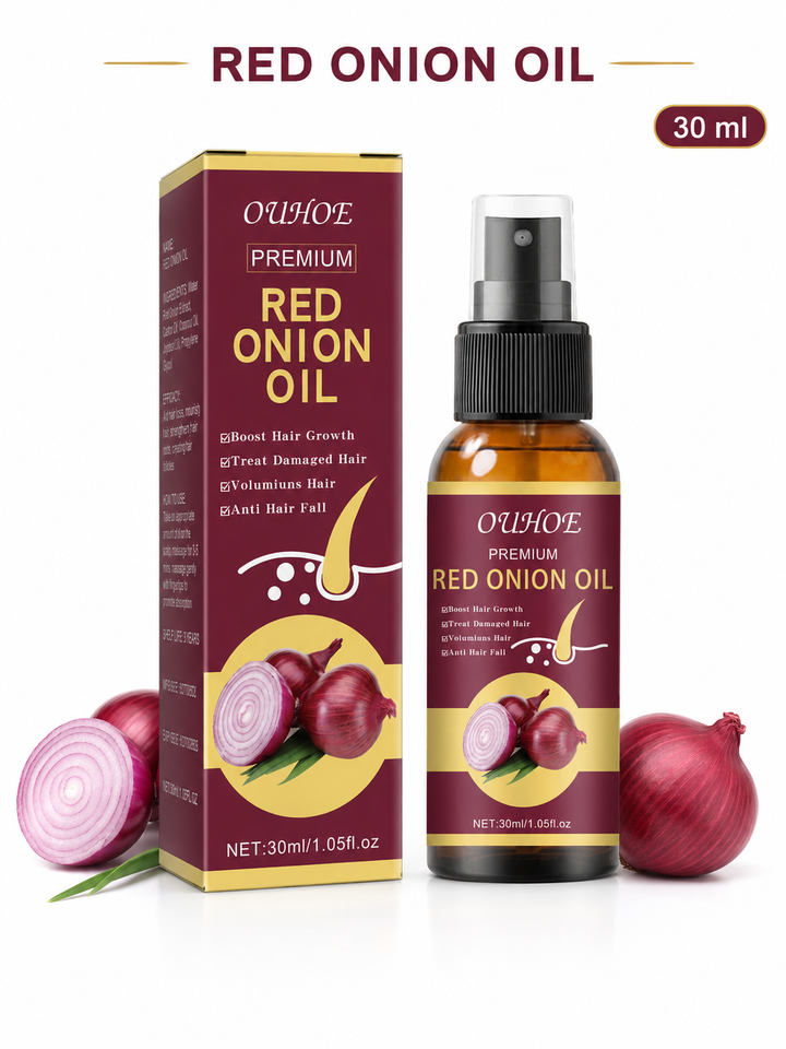 Onion Oil for Hair Growth — Stop Thinning, Boost Volume
