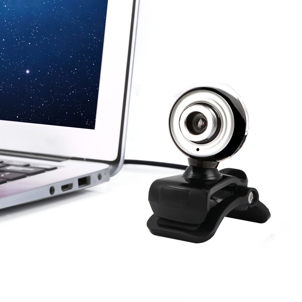 480P USB Webcam with Built-in Mic for Online Classes