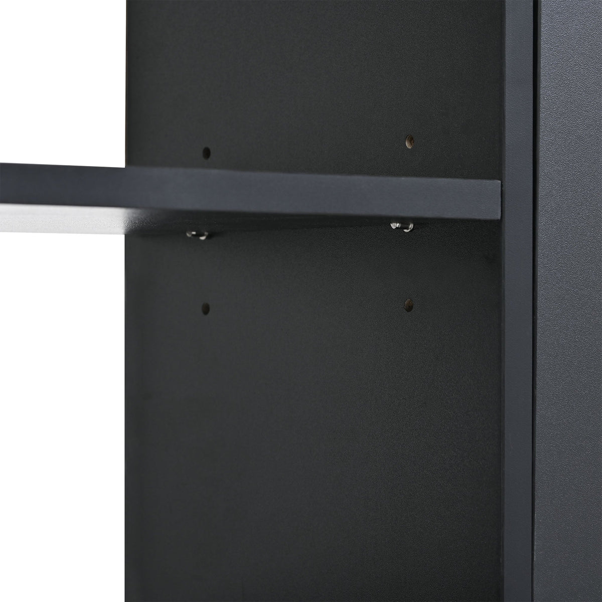Black Shoe Cabinet with Hidden Flip-Down Shoe Storage