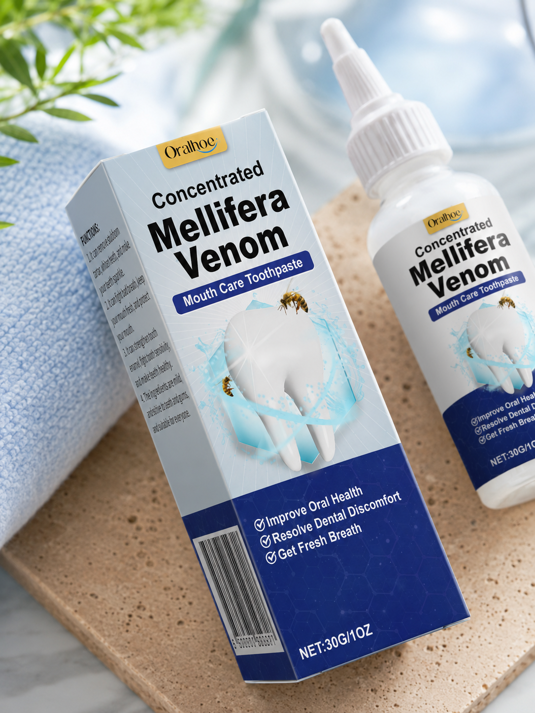 Bee Venom Whitening Toothpaste — Tartar Removal & Enamel