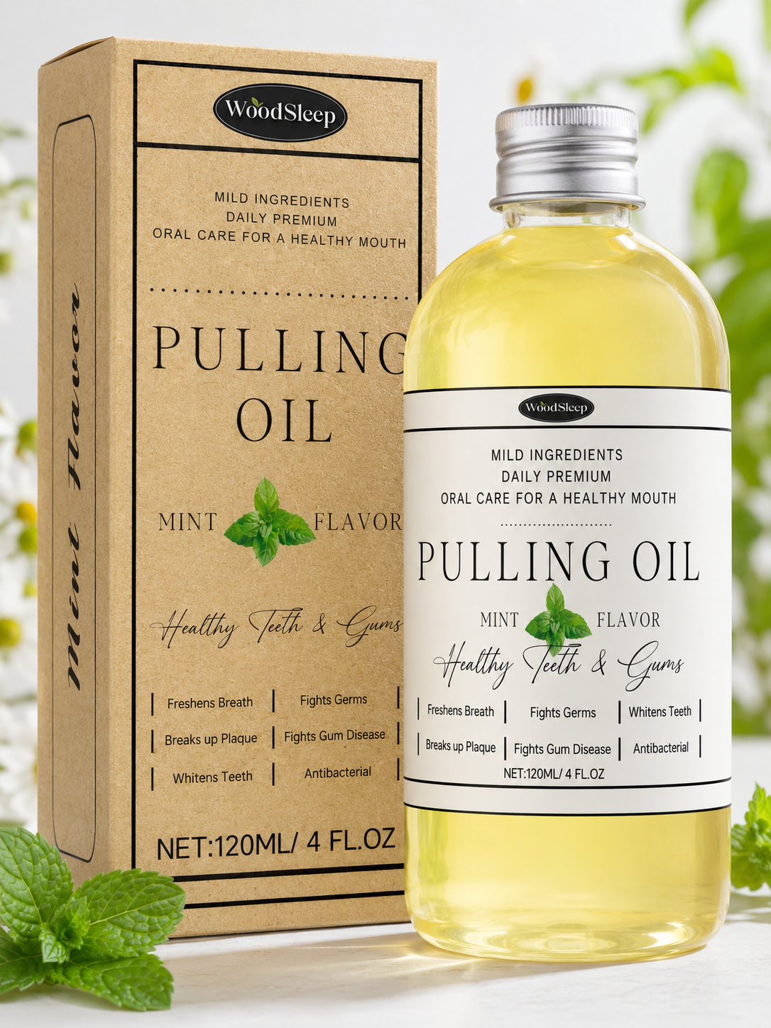 Coconut Oil Pulling Mouthwash — Fresh Breath, Whitening