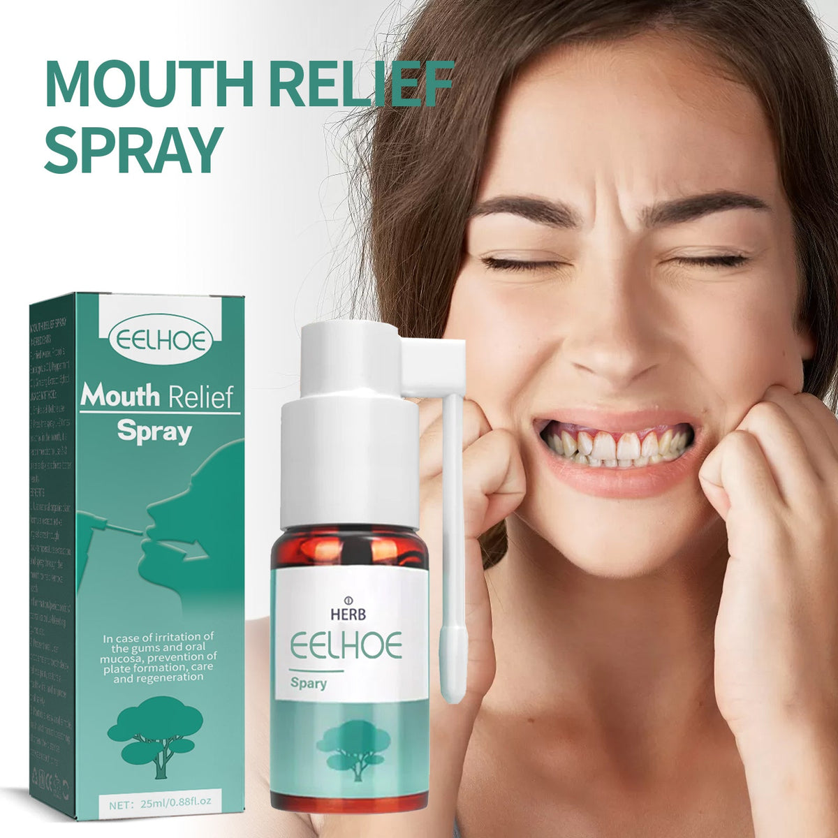 Oral Relief Spray for Mouth and Gum Irritation Care