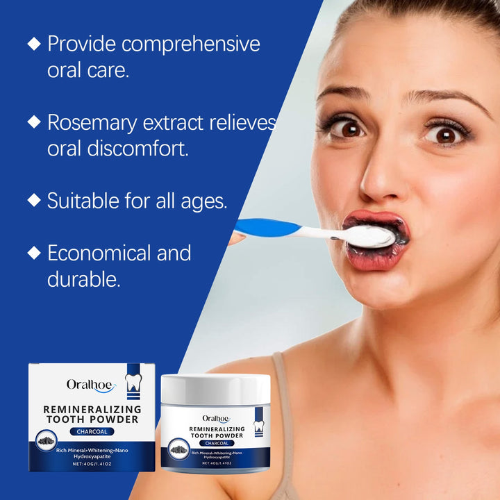 Charcoal Tooth Powder for a Brighter-Looking Smile