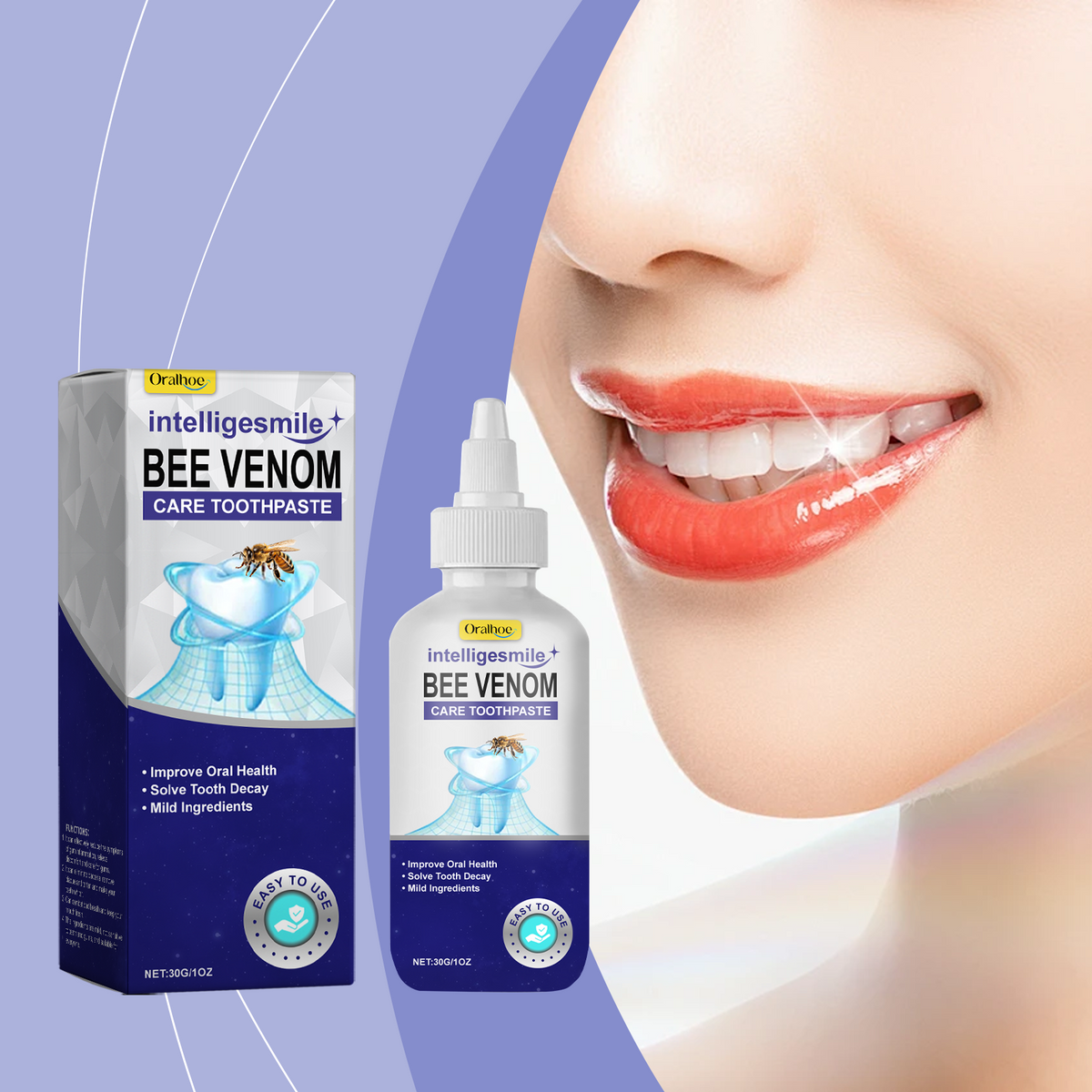 Bee Venom Toothpaste for Whiter Teeth & Fresh Breath