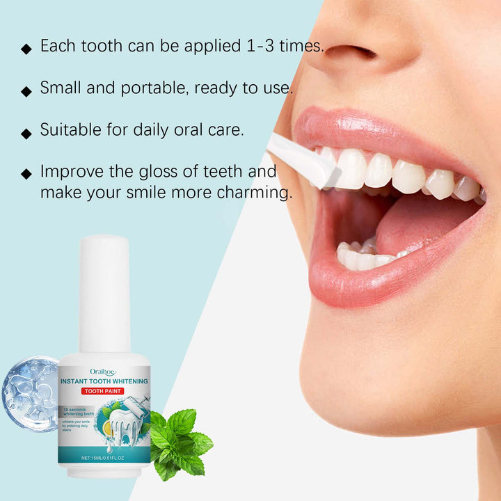 Tooth Whitening Paint for Quick On-the-Go Smile Care