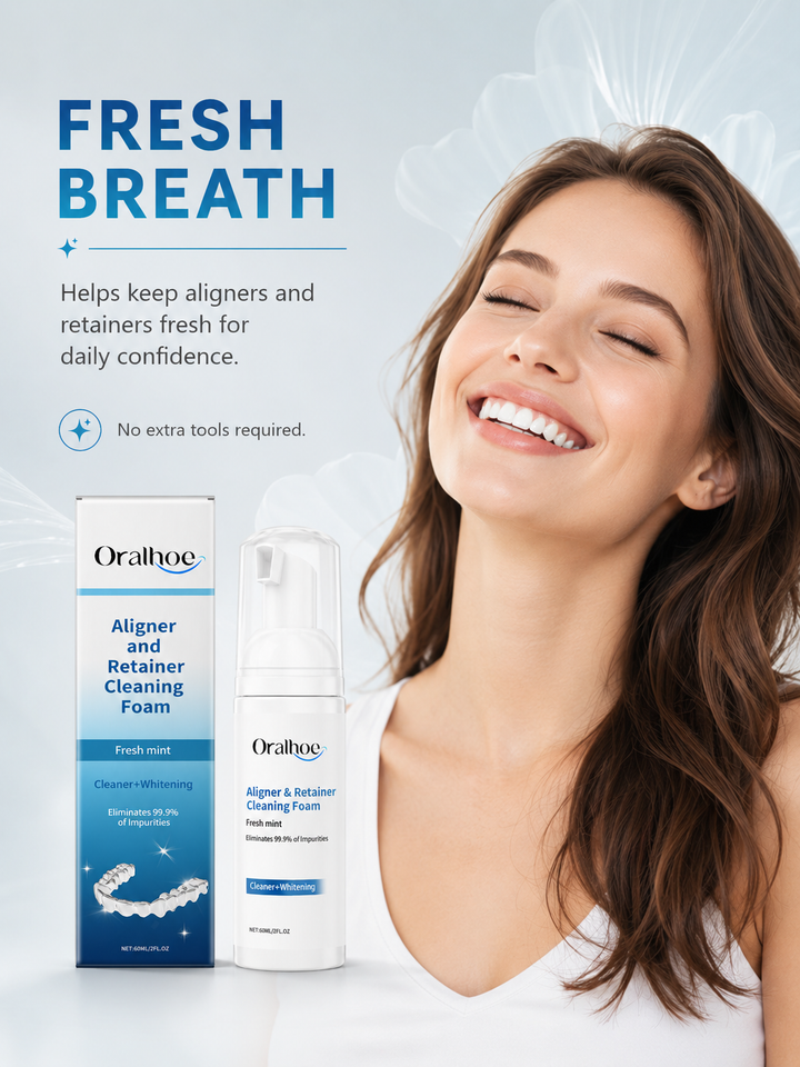 Denture Cleaning Mousse — Sparkling Stain Removal in Seconds