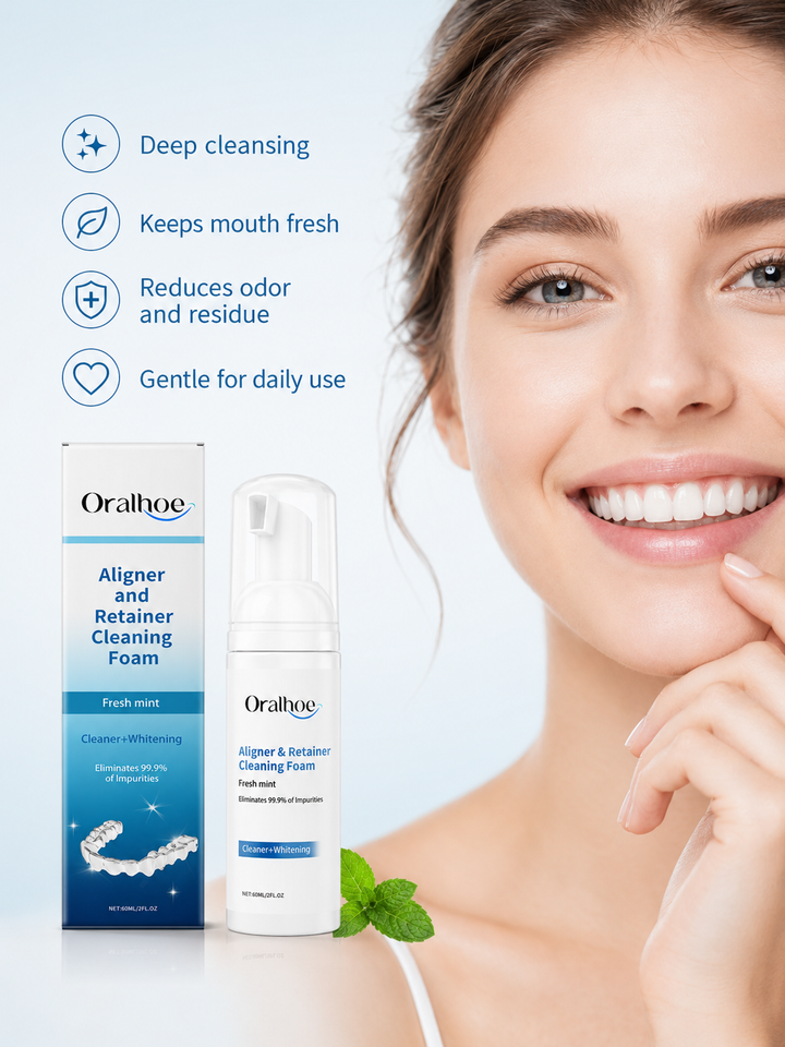 Denture Cleaning Mousse — Sparkling Stain Removal in Seconds