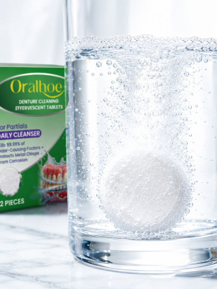 Denture Cleaning Tablets — <em>Fresh</em>, Gentle Stain