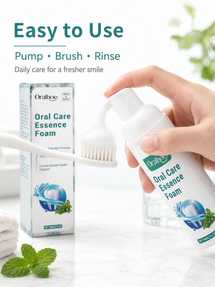 Teeth Whitening Mousse — Plant-Based Foam for a Brighter Smile