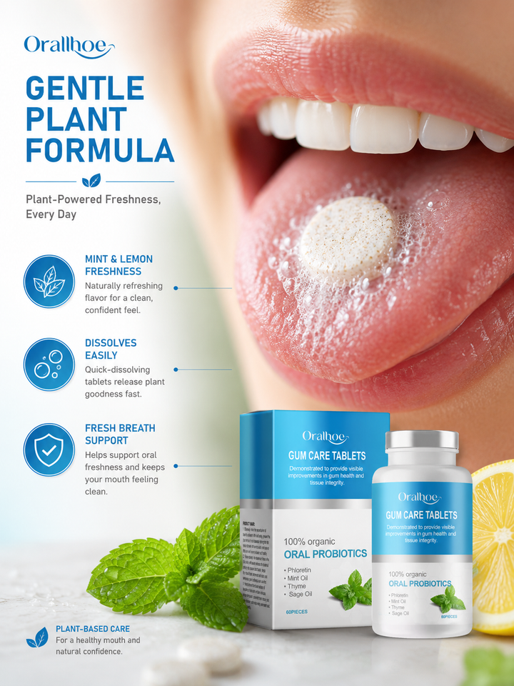 Oral Probiotic Tablets – Visible Gum Health & Fresh Breath