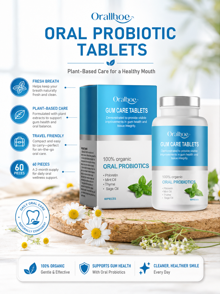 Oral Probiotic Tablets – Visible Gum Health & Fresh Breath