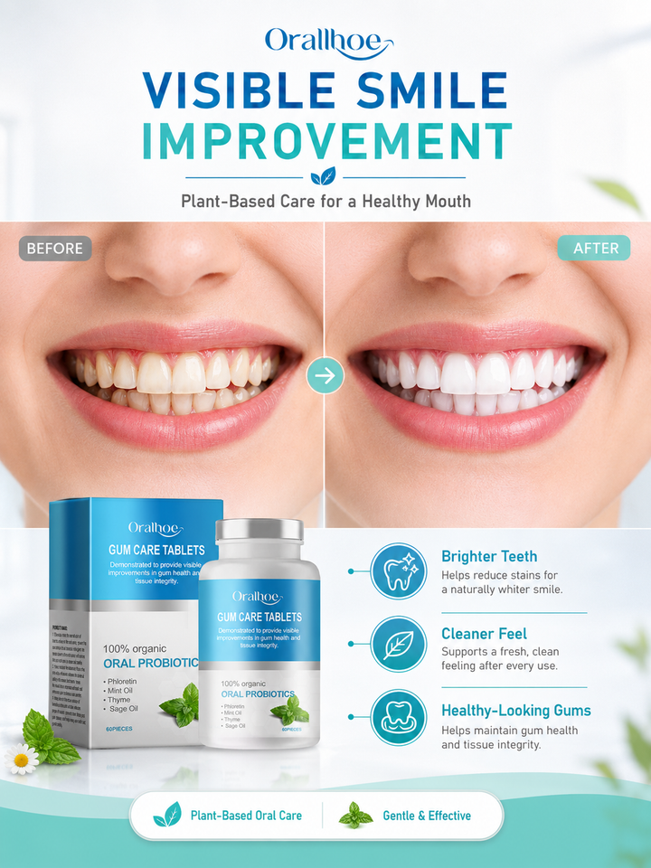 Oral Probiotic Tablets – Visible Gum Health & Fresh Breath