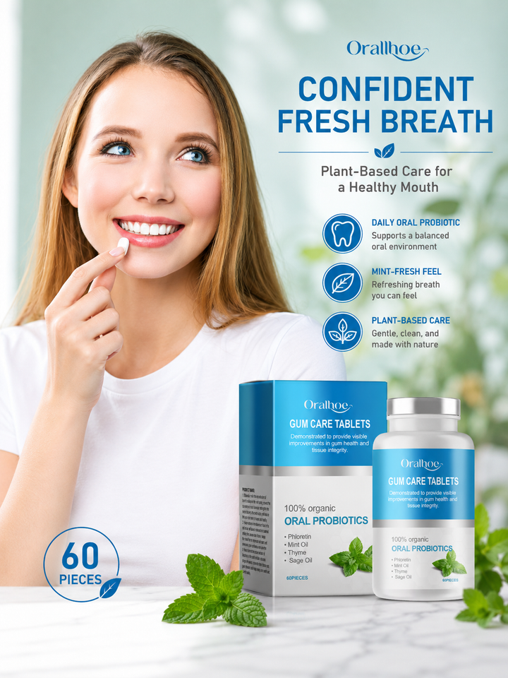Oral Probiotic Tablets – Visible Gum Health & Fresh Breath