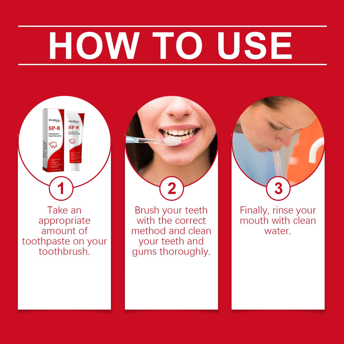 Probiotic Toothpaste for Fresh Breath & Gentle Whitening