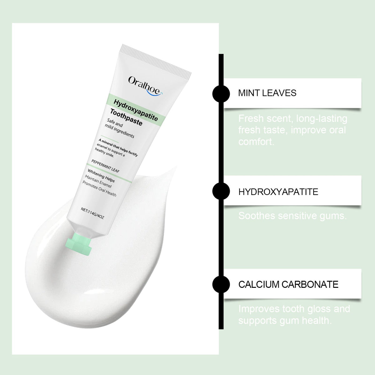 Hydroxyapatite Toothpaste for Gentle Whitening Smile