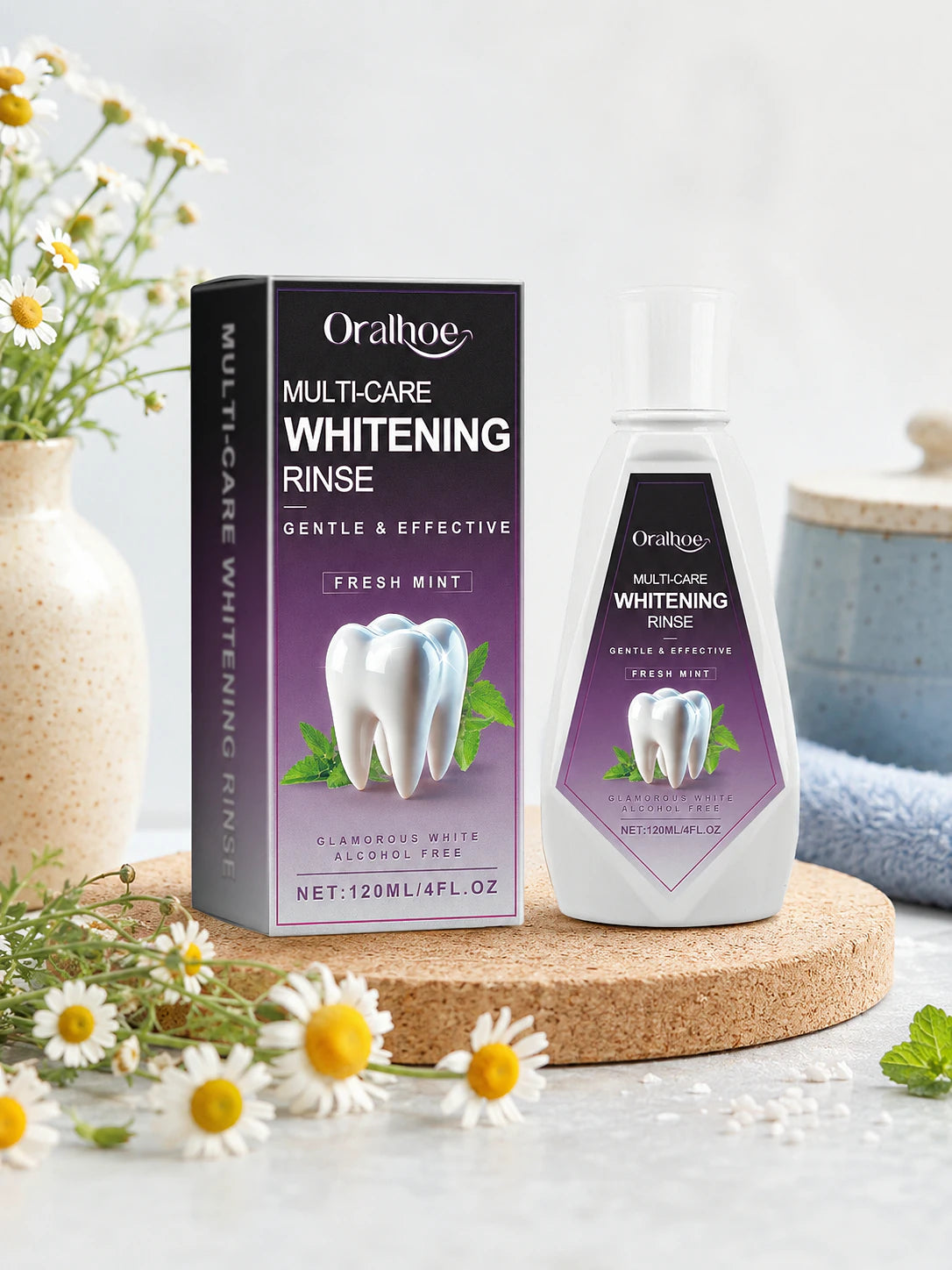 Alcohol-Free Whitening Mouthwash — Gentle Daily Rinse
