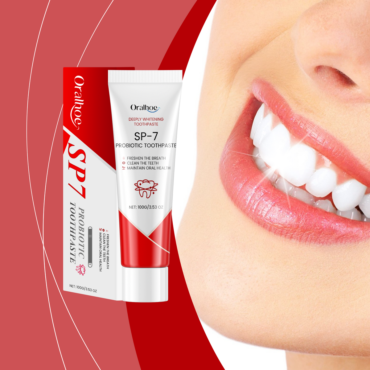 Probiotic Whitening Toothpaste for Gentle Gum Care
