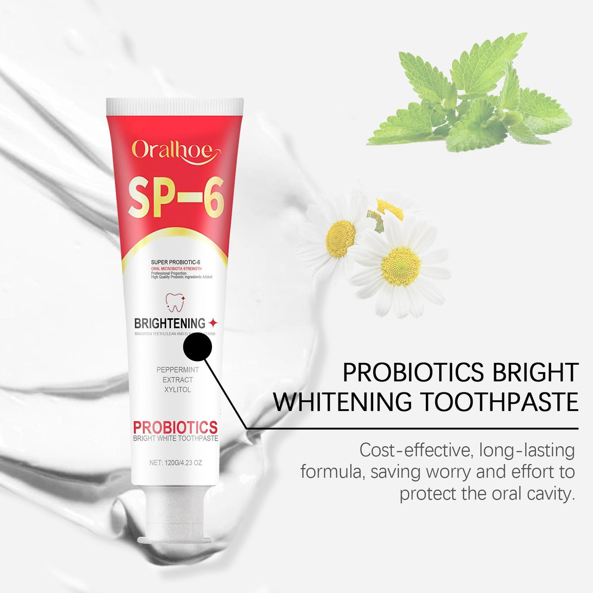 Probiotic Toothpaste for Brighter, Fresher Daily Teeth