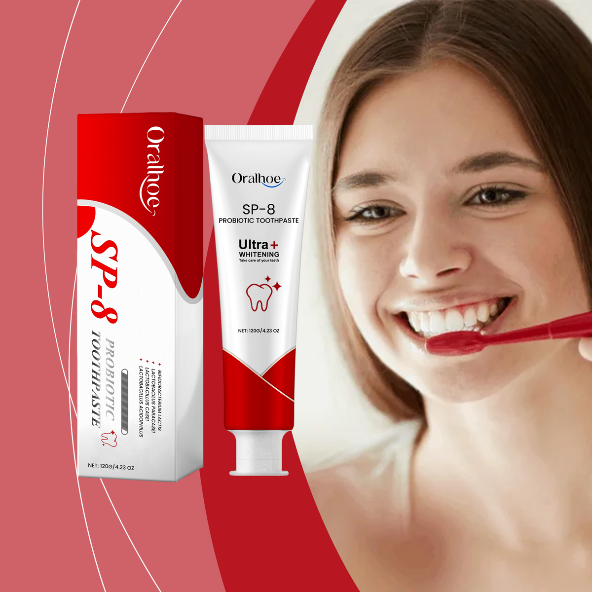 Probiotic Whitening Toothpaste for Fresh, Clean Breath