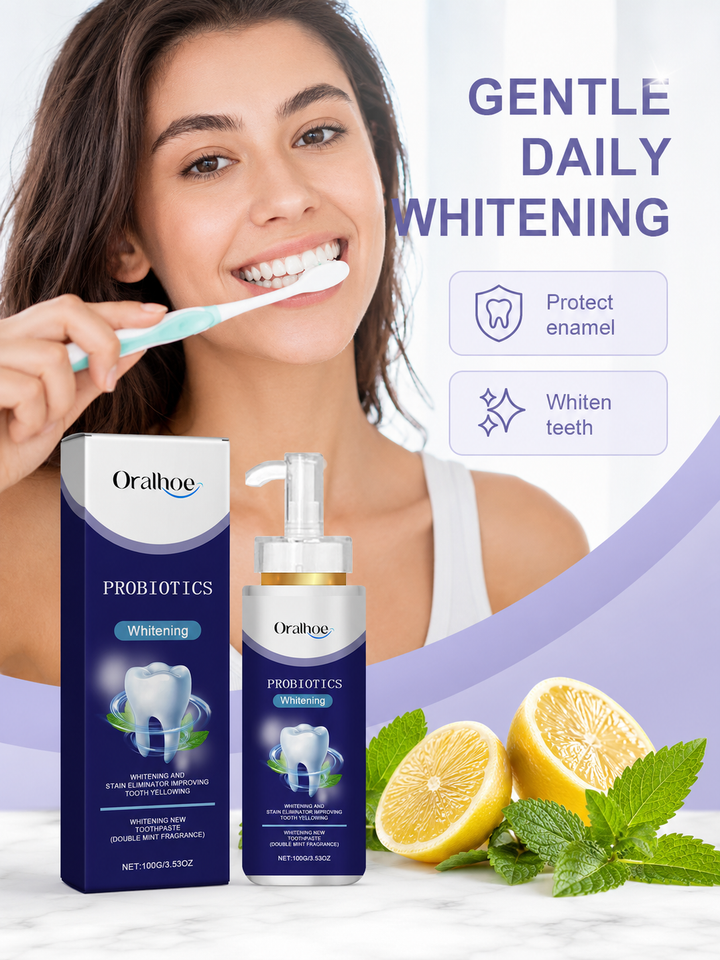 Probiotic Whitening Toothpaste — Whiter Teeth, Healthier