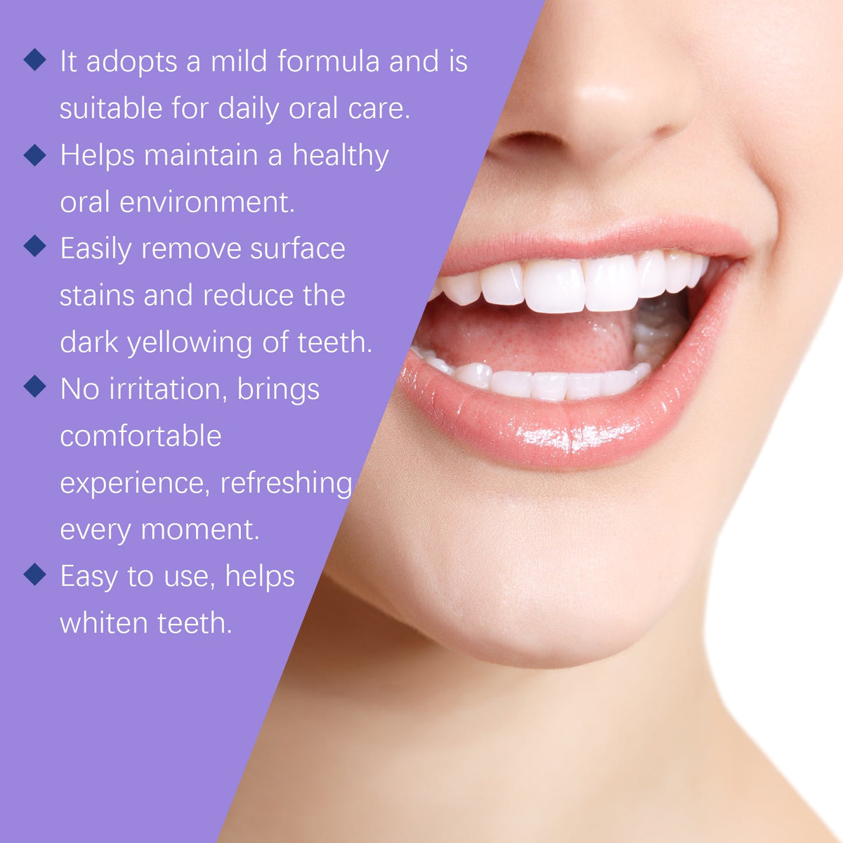 Purple Tooth Powder for Gentle Surface-Stain Brightening