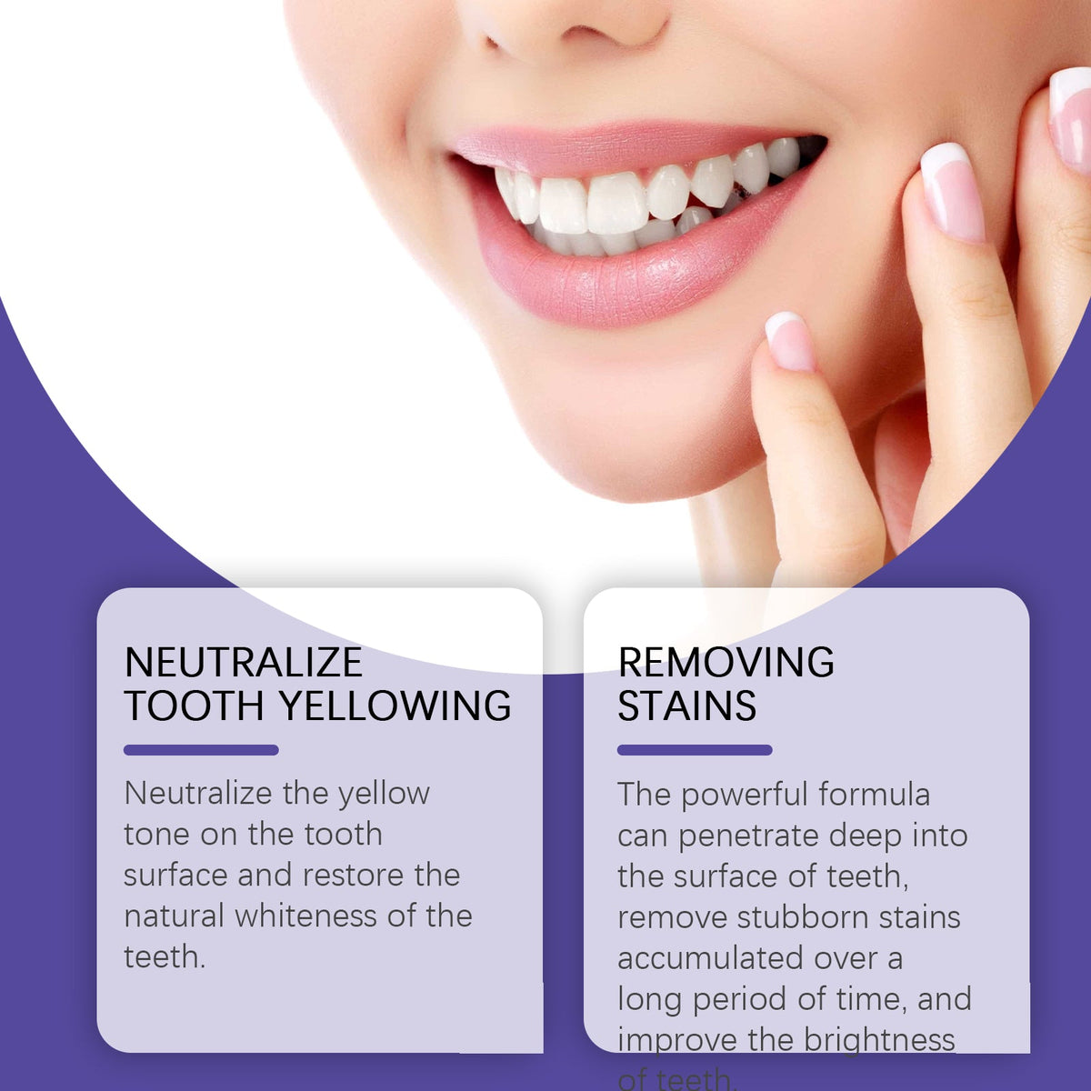 Purple Brightening Toothpaste for Yellow-Toned Teeth