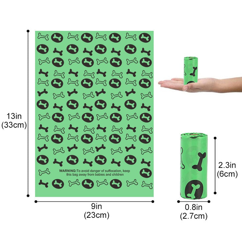 Dog Waste Bags With Portable Clip For Easier Walks