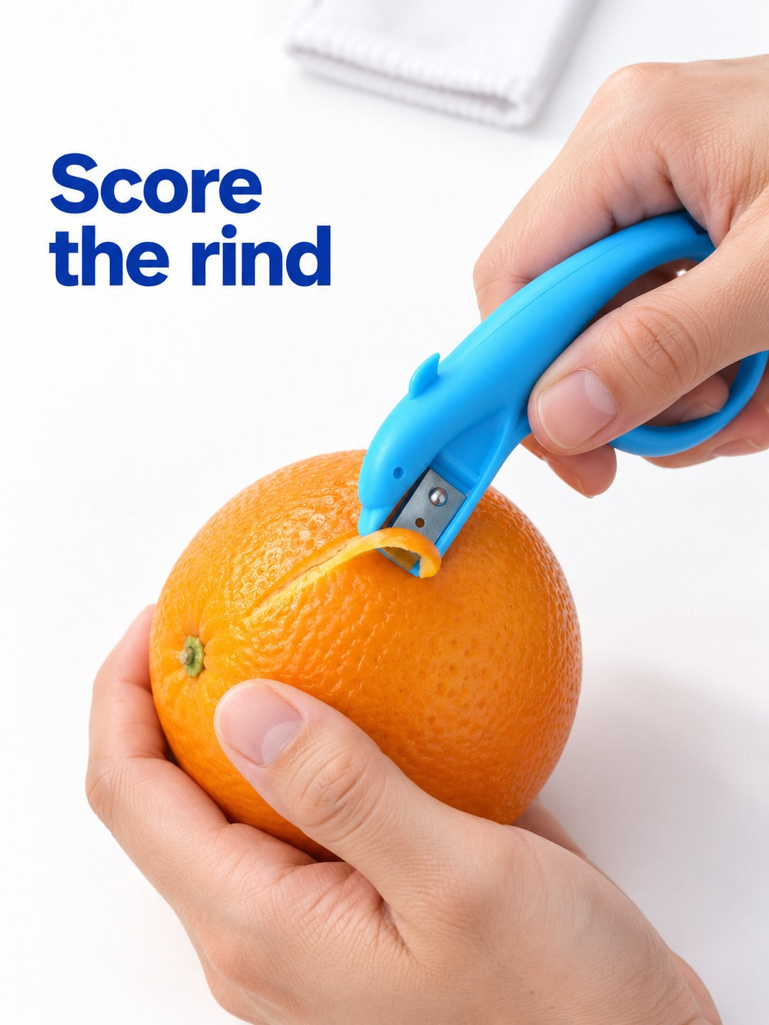 Orange Peeler Fruit Peeler with Dolphin Grip Handle