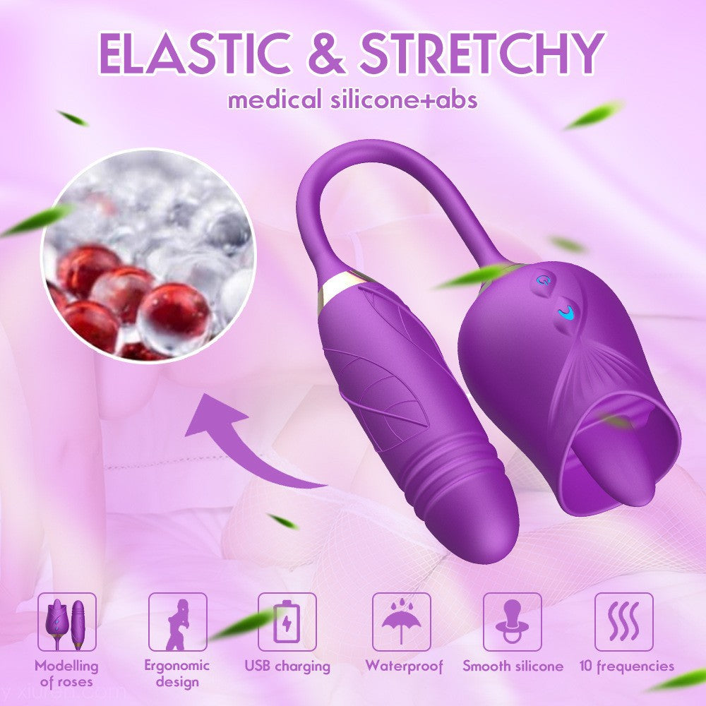 Dual-Ended Vibrating Massager With Flexible Design