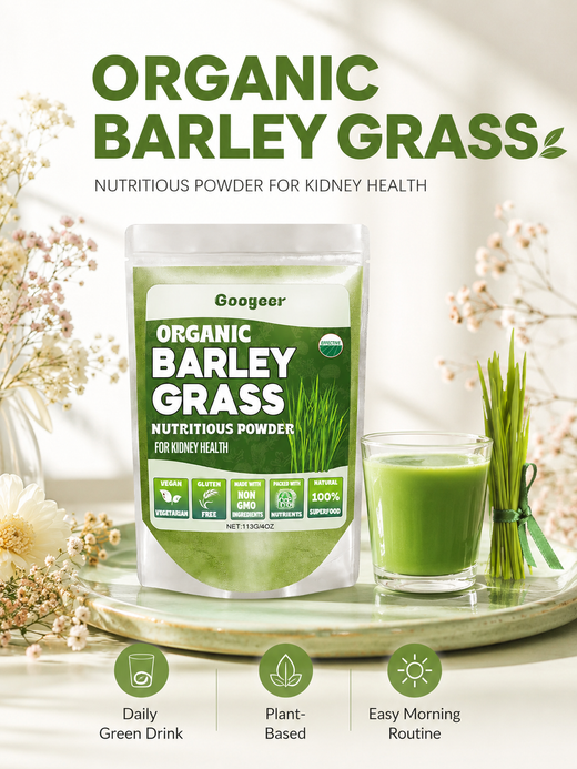 Organic Barley Grass Powder — Kidney Health & Energy Boost