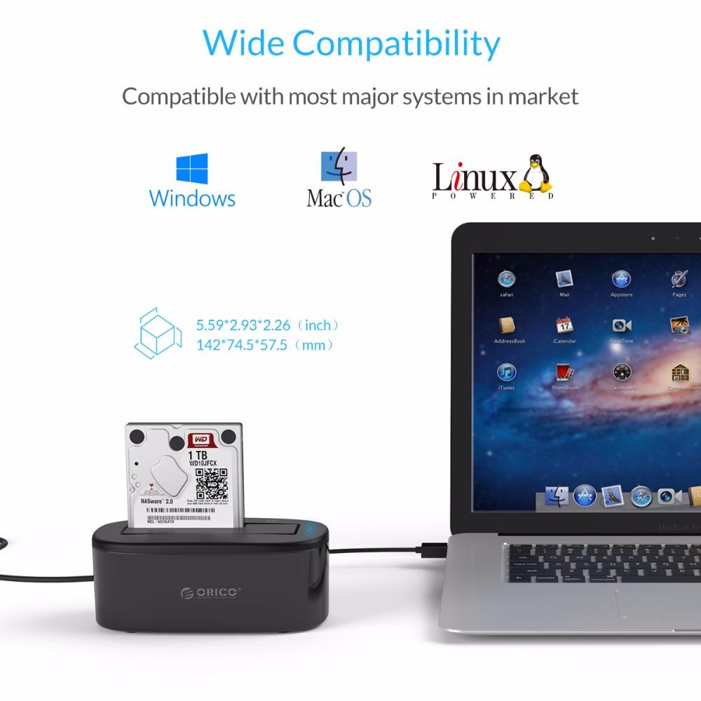 USB 3.0 Hard Drive Docking Station for 2.5 and 3.5 SATA