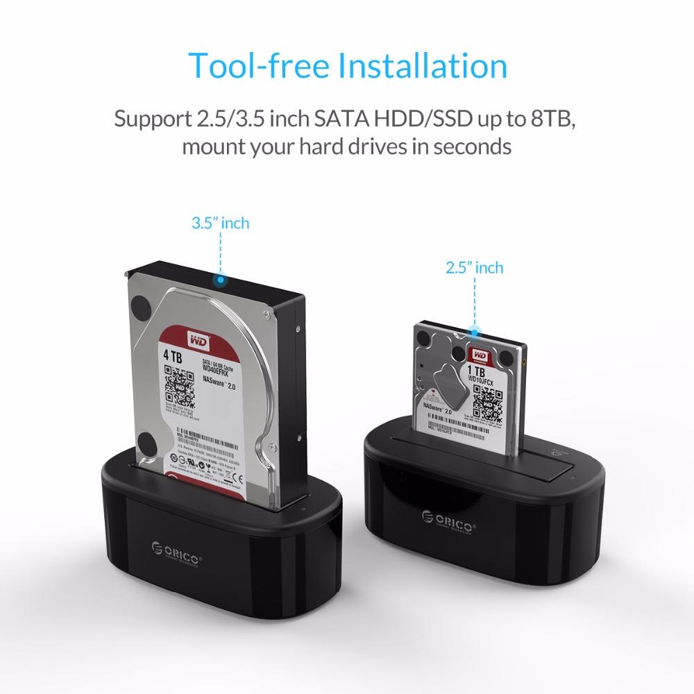 USB 3.0 Hard Drive Docking Station for 2.5 and 3.5 SATA