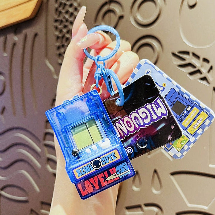 Retro Handheld Game Keychain for Backpacks & Travel