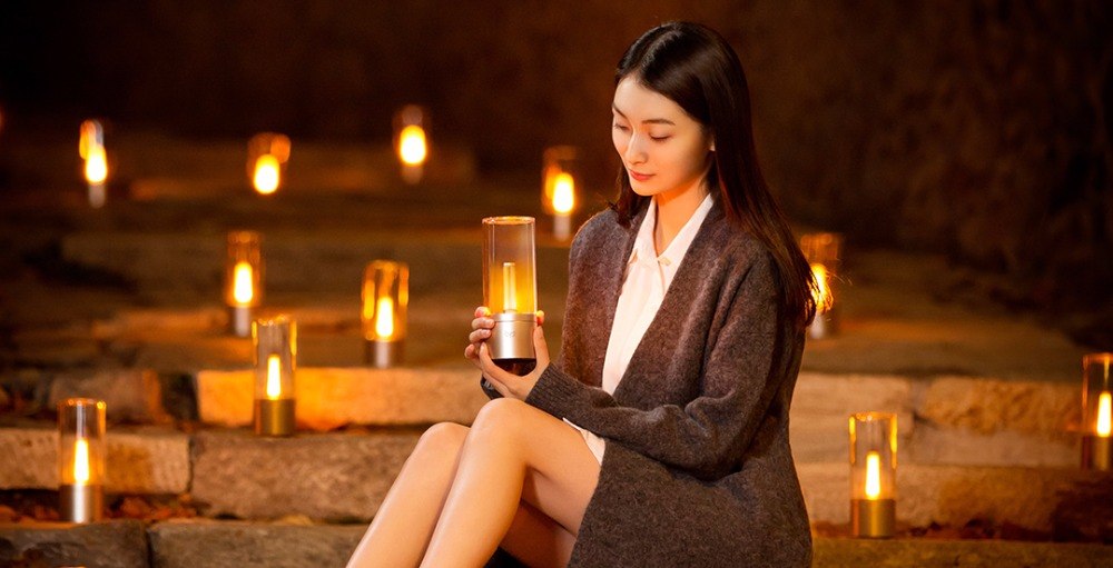 Smart LED Candle Night Light with Warm App Dimming