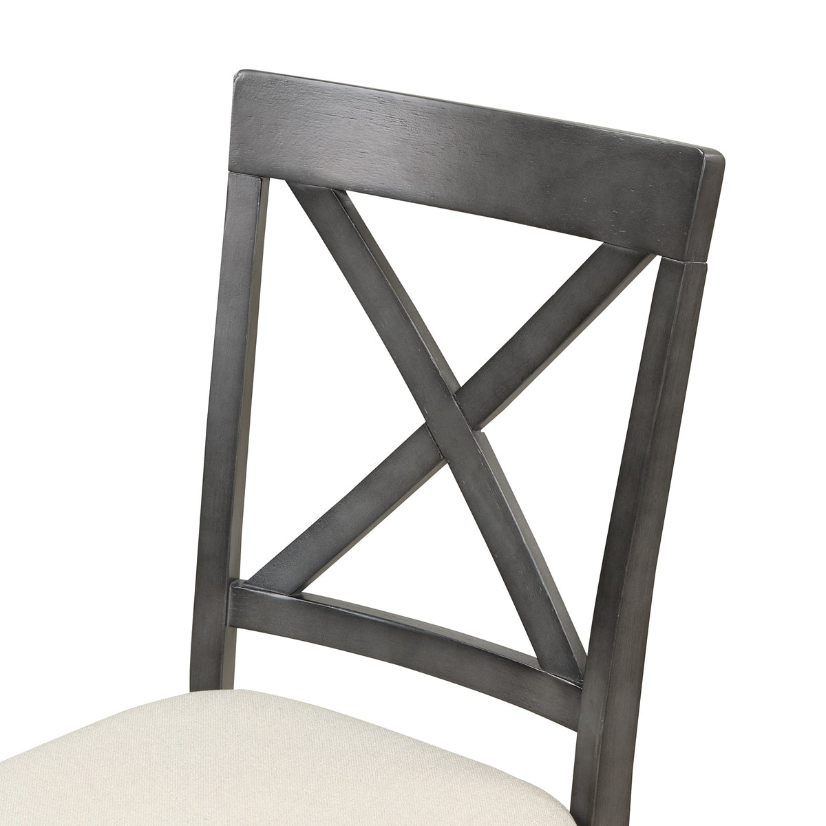 Round Marble-Look Dining Table Set for 4 with Padded Chairs