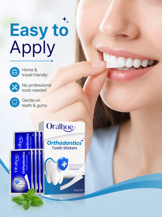 Teeth Whitening Stickers — Gentle Yellow Stain Remover