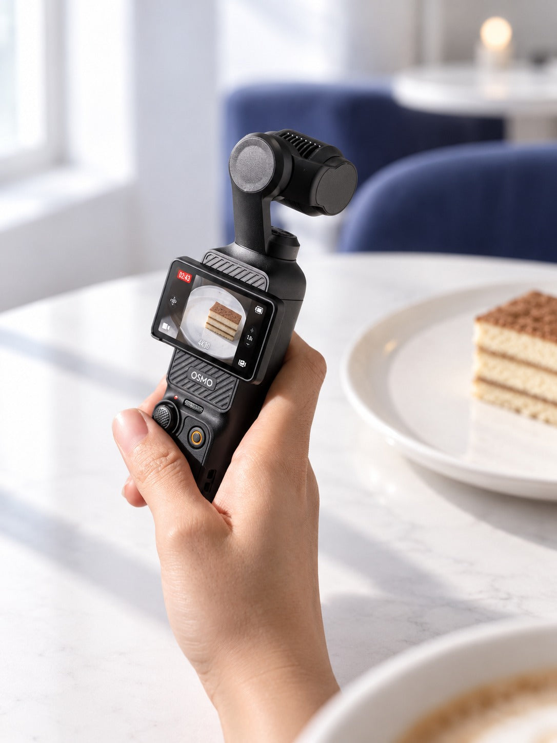 Pocket 3-Axis Gimbal Camera for Smooth Travel Vlogs