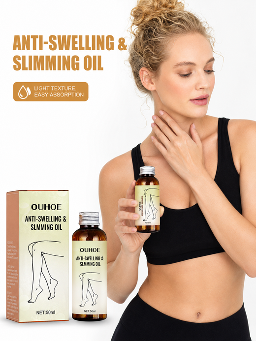 Lymphatic Drainage Body Oil — Visible Leg Slimming in 1–4 Weeks