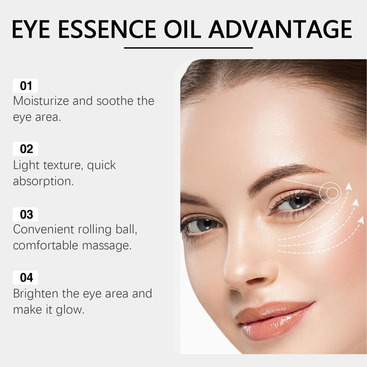 Castor Oil Eye Roller for Dry, Dull Under-Eye Skin