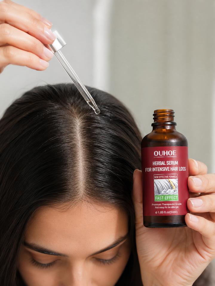 Hair Growth Serum – Fast-Acting 98% Herbal, Restores Thickness