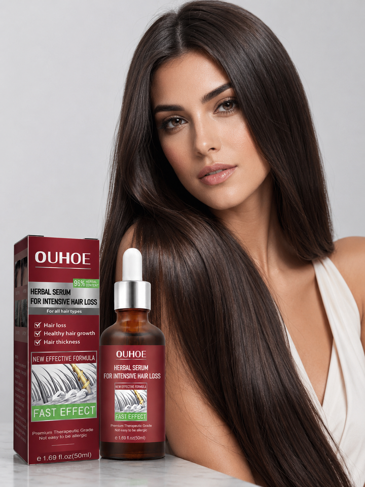 Hair Growth Serum – Fast-Acting 98% Herbal, Restores Thickness