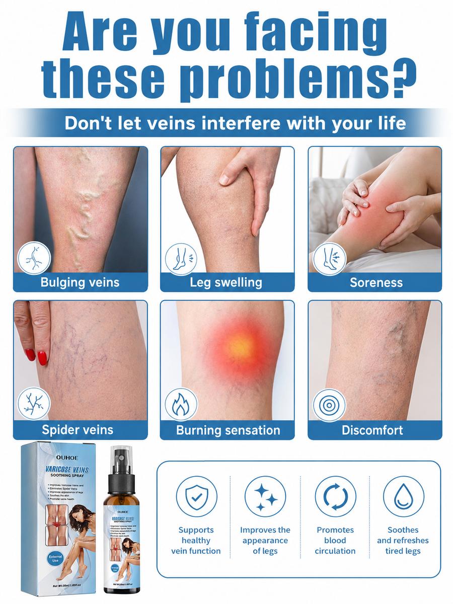 Leg Vein Treatment Spray — Relieve Soreness & Visibly