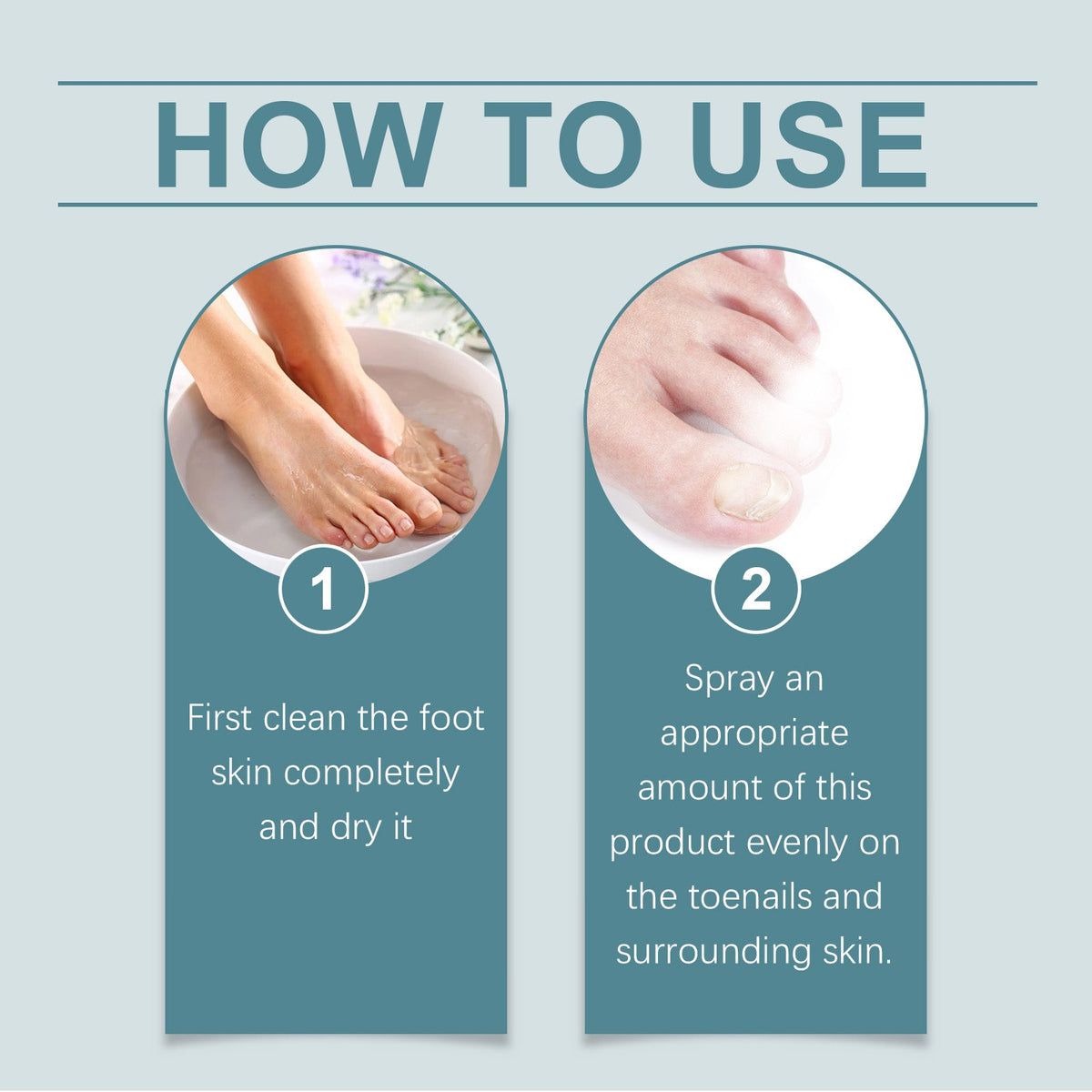 Mild Toenail Care Spray with Lavender & Almond Oil