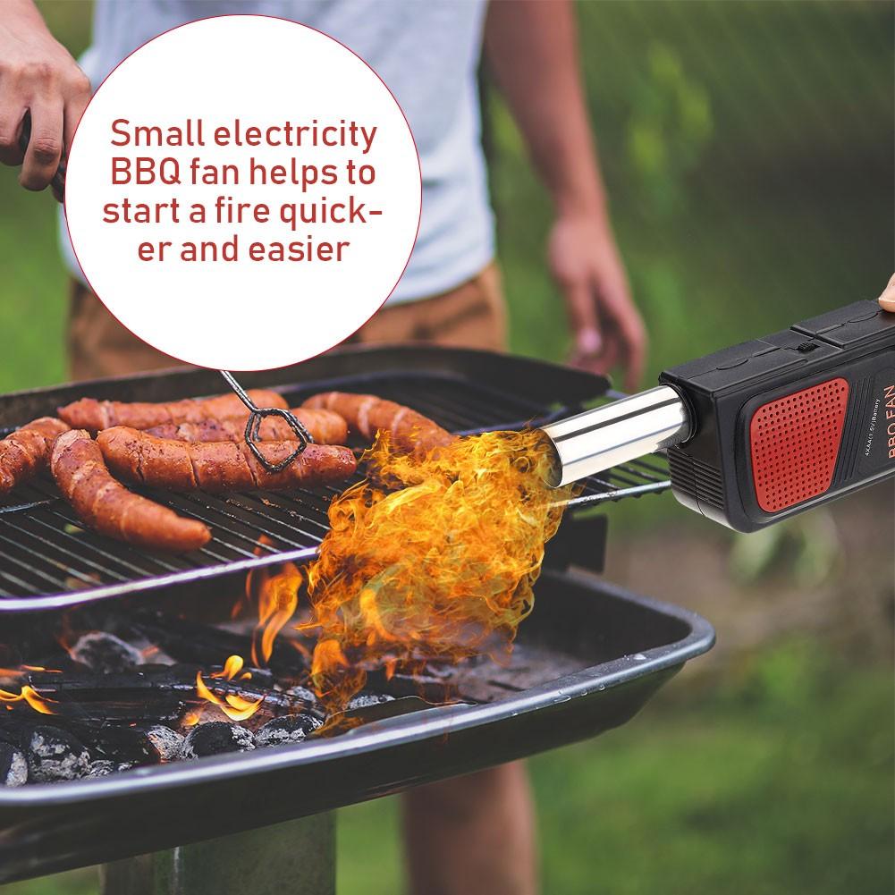 Battery-Powered BBQ Charcoal Fan for Faster Fire Starting