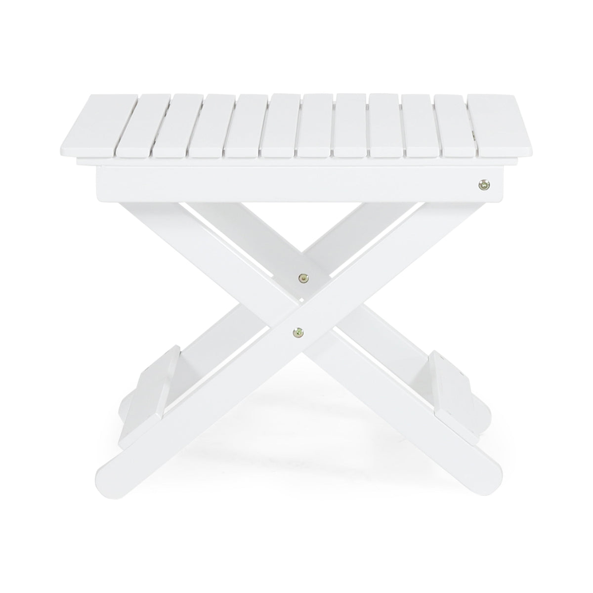 Folding Outdoor Wooden Side Table for Patio and Lawn