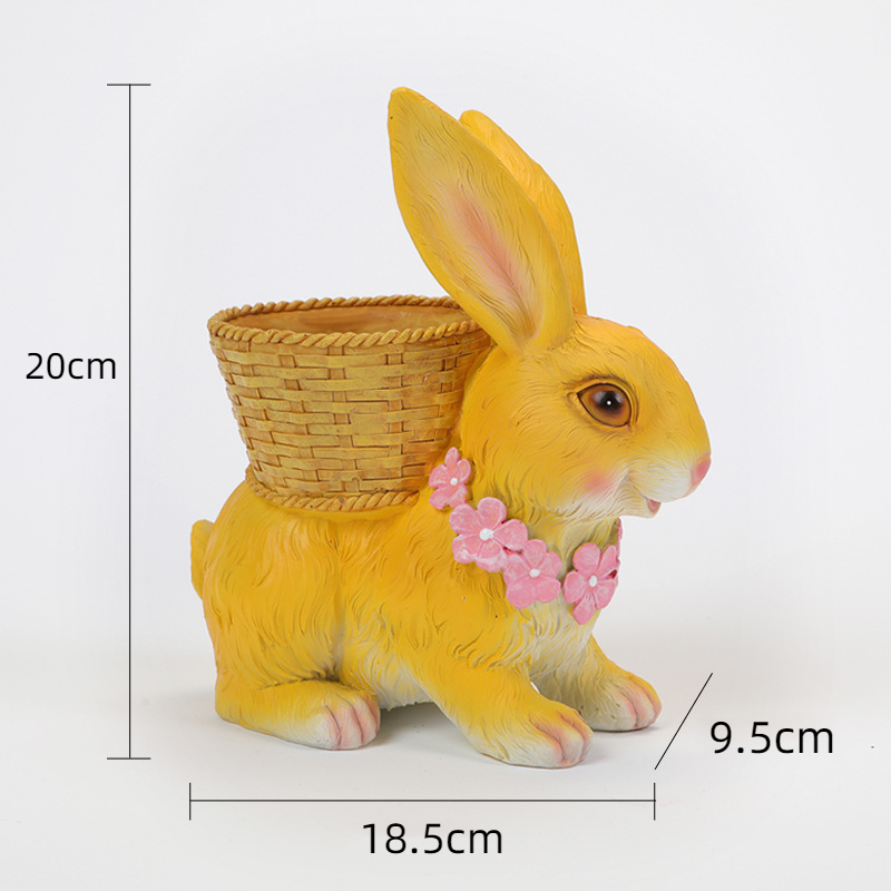 Rabbit Garden Planter for Whimsical Outdoor Charm