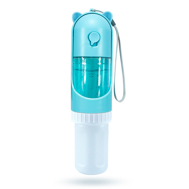 Portable Dog Water Bottle & Food Travel Cup Dispenser