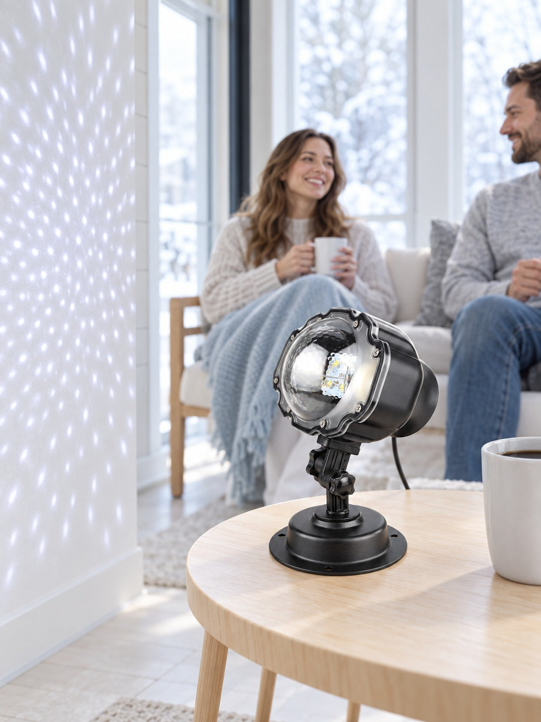 Outdoor Snow Projector Light for Christmas Garden Decor