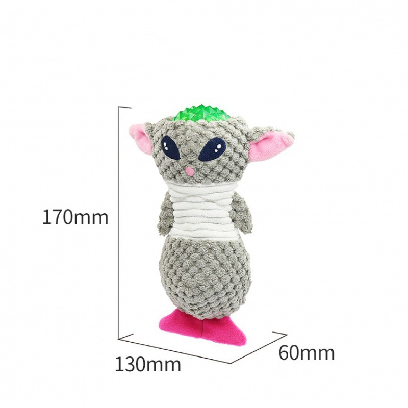 Interactive Plush Dog Toy for Chewing and Training