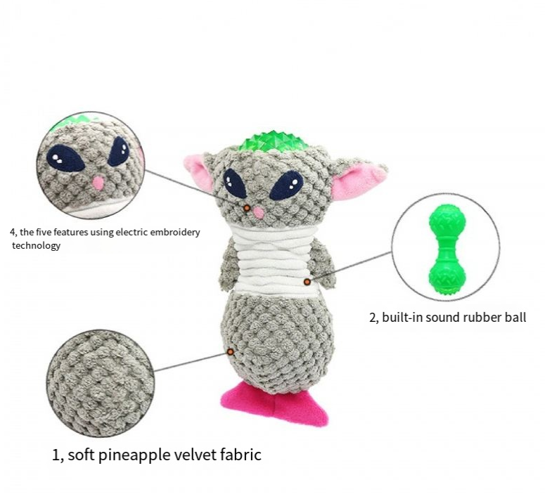Interactive Plush Dog Toy for Chewing and Training
